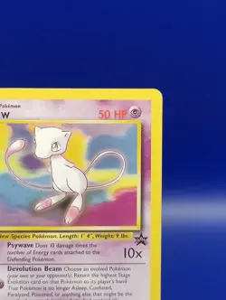 Mew 8 Black Star Movie Promo Stamped Non Holo WOTC TCG 1999 Pokemon Card - Image 5