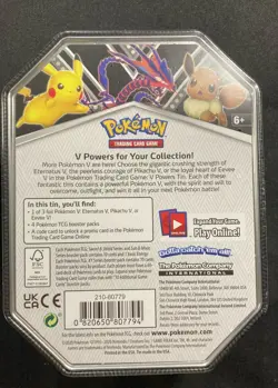Pokemon SHSW V Powers Pikachu Tin Factory Sealed - Image 2