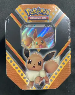 Pokemon SHSW V Powers Eevee Tin Factory Sealed - Image 1