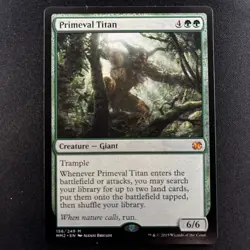 MTG Magic the Gathering Primeval Titan (156/265) Modern Masters 2015 MP - Image 1