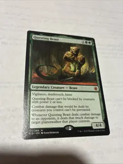 Questing Beast Magic the Gathering Throne of Eldraine Near Mint Condition X1 - Image 1