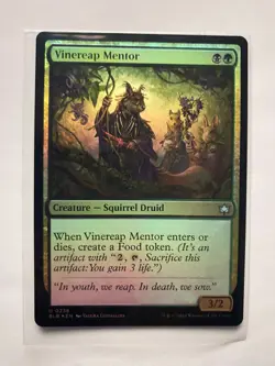 MTG Vinereap Mentor FOIL - Bloomburrow BLB Squirrel - Image 1