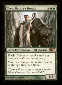 Yeva, Nature's Herald LP Light Play Magic 2013 MTG [9751] - Image 1