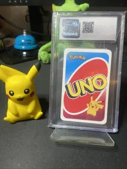 2019 Pokemon Playing Cards Pokemon Pocket Uno Grookey Blue CGC 9 - Image 2