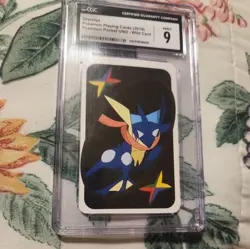 2019 Pokemon Pocket UNO Playing Cards #Wild Card Greninja CGC 9 MINT - Image 1
