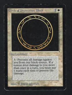 BETA Circle of Protection: Black - Magic The Gathering MTG - Vintage English - Image 1