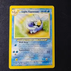 Pokemon TCG Light Vaporeon 52/105 Neo Destiny Uncommon LP+ - Image 1