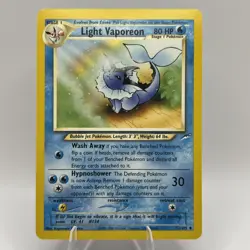 Light Vaporeon 52/105 Uncommon Neo Destiny Unlimited Pokemon TCG LP - Image 1