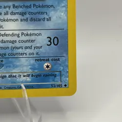 Light Vaporeon 52/105 Uncommon Neo Destiny Unlimited Pokemon TCG LP - Image 4