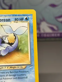 Pokemon TCG Card - Light Vaporeon 52/105 Neo Destiny Uncommon Vintage - LP+ - Image 3