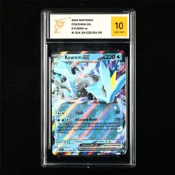 TQG 10 GEM MINT 2025 Pokemon ENG Kyurem ex 028/086 RR - Image 1