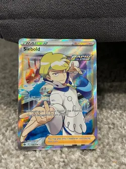 Siebold 198/198 Chilling Reign Full Art Ultra Rare Holo Pokemon Card MP - Image 1