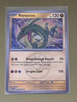 Rayquaza 153/217 Pokemon Mega Evolution Ascended Heroes Reverse Holo Friend Ball - Image 1