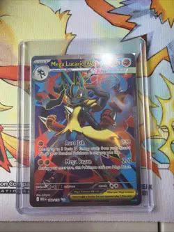 Pokemon TCG Mega Lucario EX 160/132 Ultra Rare Holo Card Mega Evolution - Image 1