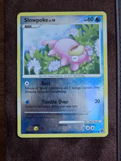 Pokemon TCG Slowpoke 82/106 Great Encounters Reverse Holo Common - Played - Image 2