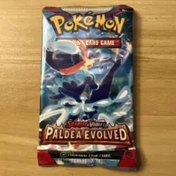 Pokemon Scarlet & Violet PALDEA EVOLVED Booster Pack Random Art SLEEVED - Image 1