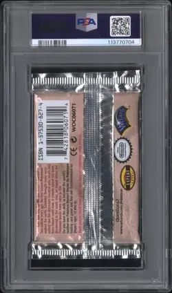 PSA 9 MINT 1999 POKEMON FOSSIL UNLIMITED LAPRAS ART SEALED BOOSTER PACK - Image 2