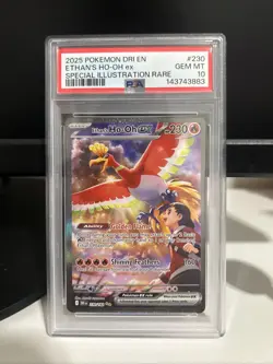 PSA 10 - Pokemon 2025 Destined Rivals Ethan's Ho-Oh ex #230 Special Illus. Rare - Image 1