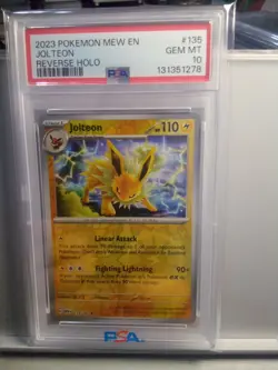 2023 Pokemon Me En Jolteon Reverse Holo #135/165 Psa 10 - Image 1