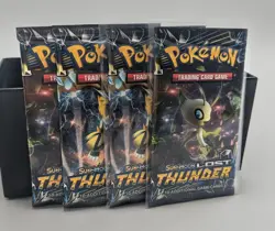 Pokemon TCG: Lost Thunder Booster Pack Sun & Moon 4 Packs - Image 1