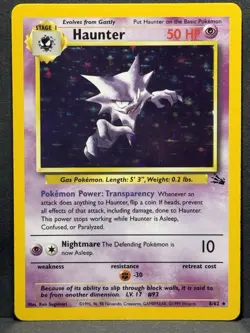 Pokemon TCG Haunter Fossil 6/62 Holo Unlimited Rare LP+ - Image 1