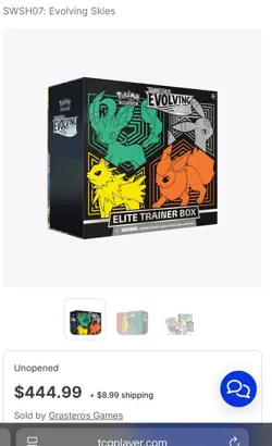 SEALED Pokemon Sword & Shield Evolving Skies Elite Trainer Box - Image 3