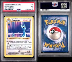 1999 Pokemon 1st Edition Base Set 18/102 Dragonir Dragonair PSA 3 - Image 3