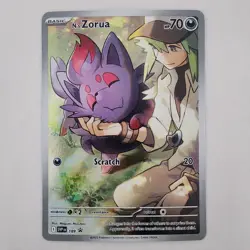 N's Zorua 189 Black Star Promo SV09 Journey Together Full Art Holo Pokemon NM - Image 1