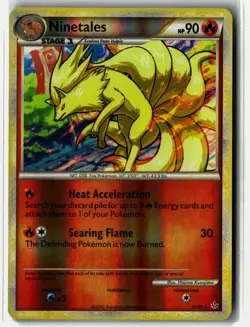 Ninetales ⭐ 20/95 Reverse Holo Rare HGSS Unleashed 2010 Pokemon NM/LP - Image 1