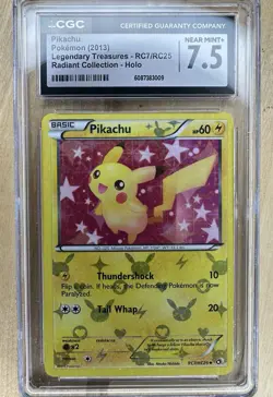 Pokemon TCG Pikachu Legendary Treasures Radiant Collections RC7/RC25 CGC 7.5 - Image 1