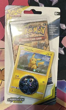 Pokemon TCG Unbroken Bonds Checklane Blister Pack - Pikachu - New, Sealed / MINT - Image 1
