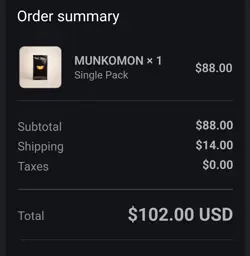 David Choe Choeymon Pokemon Munkomon Pack x/888 - Image 2