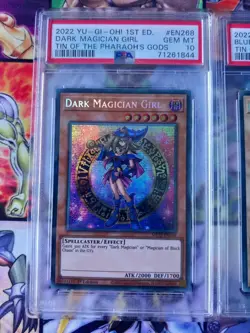 PSA 10 Set Yugioh Blue-Eyes + Red-Eyes Dragon + Dark Magician Girl MP22-EN266 - Image 3