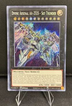 Yugioh Divine Arsenal AA-ZEUS - Sky Thunder PHRA-EN045 Phantom Rage 1st Edition - Image 1
