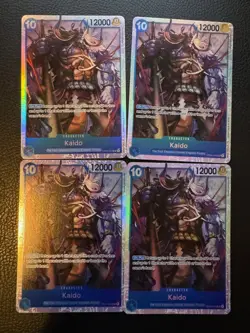 OP04-044 Kaido SR x4 Kingdoms Of Intrigue One Piece Card TCG CCG x4 Playset - Image 1