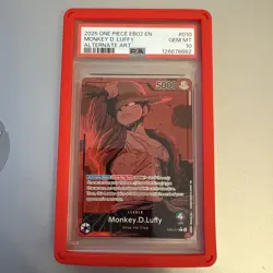 English PSA 10 One Piece Monkey D. Luffy Alt Leader EB02-10 - Image 1