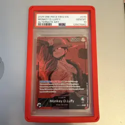 English PSA 10 One Piece Monkey D. Luffy Alt Leader EB02-10 - Image 2