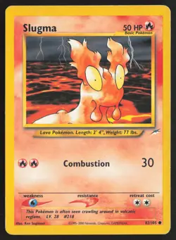 Pokemon TCG | Slugma 82/105 | Common | Neo Destiny | Moderately Played - Image 2