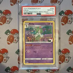 2023-2024 POKEMON PLAY POKEMON PRIZE #068 KIRLIA POKEMON PRIZE PACK-HOLO PSA 10 - Image 1
