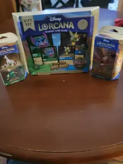 Disney Lorcana TCG Into the Inklands Bundle Starter Decks Lot of 2 with Gift set - Image 1