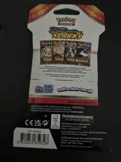 VERY HEAVY - 31.49g - Pokemon Surging Sparks Sleeved Booster Pack - SEALED! - Image 3