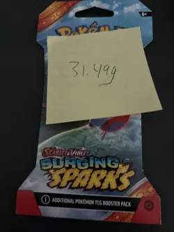 VERY HEAVY - 31.49g - Pokemon Surging Sparks Sleeved Booster Pack - SEALED! - Image 4