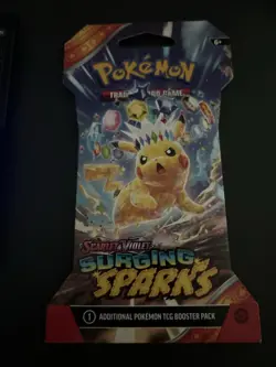 VERY HEAVY - 31.59g - Pokemon Surging Sparks Sleeved Booster Pack - SEALED! - Image 2