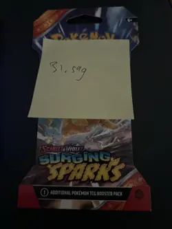 VERY HEAVY - 31.59g - Pokemon Surging Sparks Sleeved Booster Pack - SEALED! - Image 4