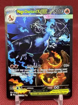 Mega Charizard X EX SIR 125/094 (English) Phantasmal Flames Pokemon TCG NM! - Image 2