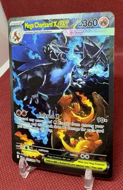 Mega Charizard X EX SIR 125/094 (English) Phantasmal Flames Pokemon TCG NM! - Image 4
