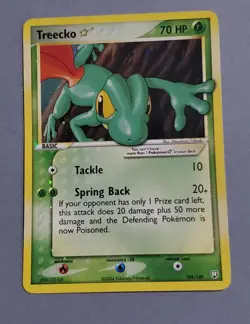 2004 Pokemon Ex Team Rocket Returns Gold Star Treecko 109/109 - Image 1