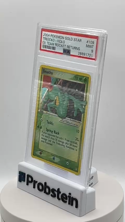 PSA 9 TREECKO GOLD STAR HOLO EX TEAM ROCKET RETURNS 2004 POKEMON - Image 2