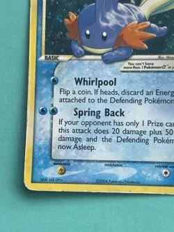 Pokemon Mudkip Gold Star EX Team Rocket Returns Holo Rare #107 - Image 3