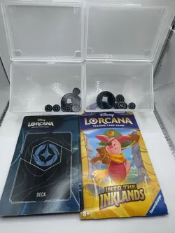 Disney Lorcana, 2 Starter decks, assorted cards, 1 pack + Tokens Deck Box - Image 1